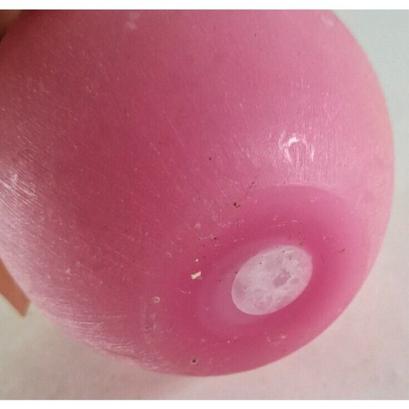 Vance Kitira Apple Candle Pink Unlit 3" Decorative Centerpiece Fruit Spotting - Picture 4 of 4